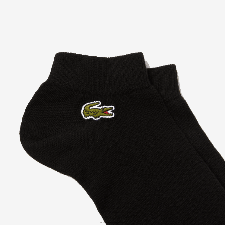 Lacoste laag uitgesneden sportsokken 3-pack 0828H512 zwart 8vm Heren