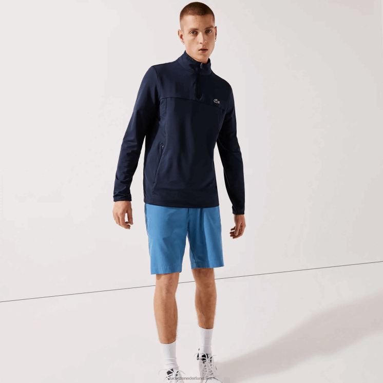 Lacoste Sport-stretch sweatshirt met kraag en ritssluiting 0828H980 marineblauw 166 Heren