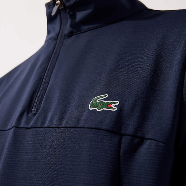 Lacoste Sport-stretch sweatshirt met kraag en ritssluiting 0828H980 marineblauw 166 Heren