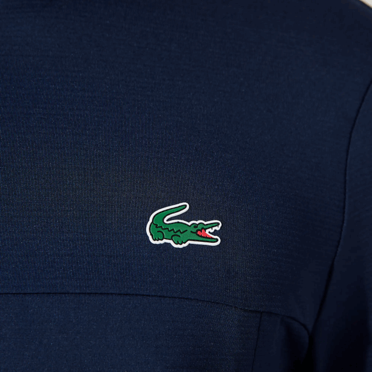 Lacoste Sport-stretch sweatshirt met kraag en ritssluiting 0828H980 marineblauw 166 Heren