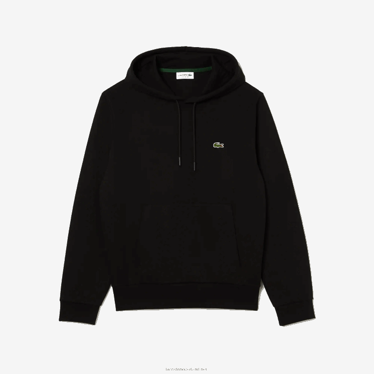 Lacoste Sweatshirt met capuchon van biologisch katoen 0828H266 zwart 031 Heren