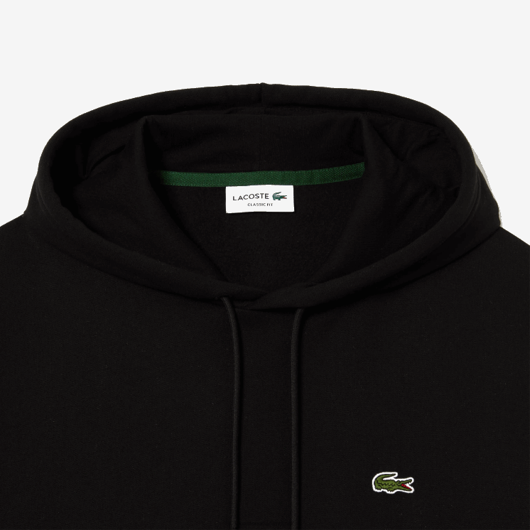 Lacoste Sweatshirt met capuchon van biologisch katoen 0828H266 zwart 031 Heren