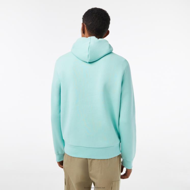 Lacoste Sweatshirt met capuchon van biologisch katoen 0828H294 mint lgf Heren