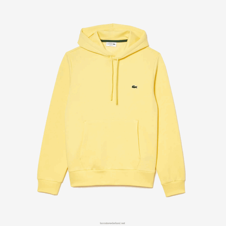 Lacoste Sweatshirt met capuchon van biologisch katoen 0828H310 geel 107 Heren