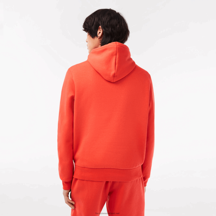 Lacoste Sweatshirt met capuchon van biologisch katoen 0828H353 oranje 02k Heren