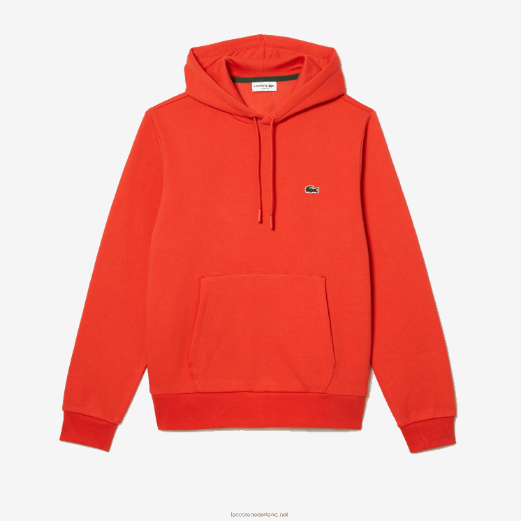 Lacoste Sweatshirt met capuchon van biologisch katoen 0828H353 oranje 02k Heren