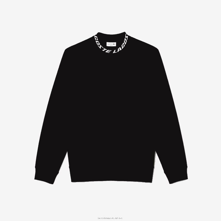 Lacoste Sweatshirt met logokraag 0828H358 zwart 031 Heren