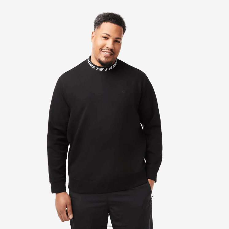 Lacoste Sweatshirt met logokraag 0828H358 zwart 031 Heren