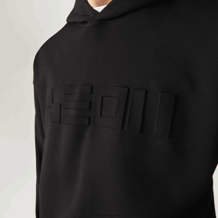 Lacoste losvallend sweatshirt met capuchon 0828H1053 zwart 031 Heren