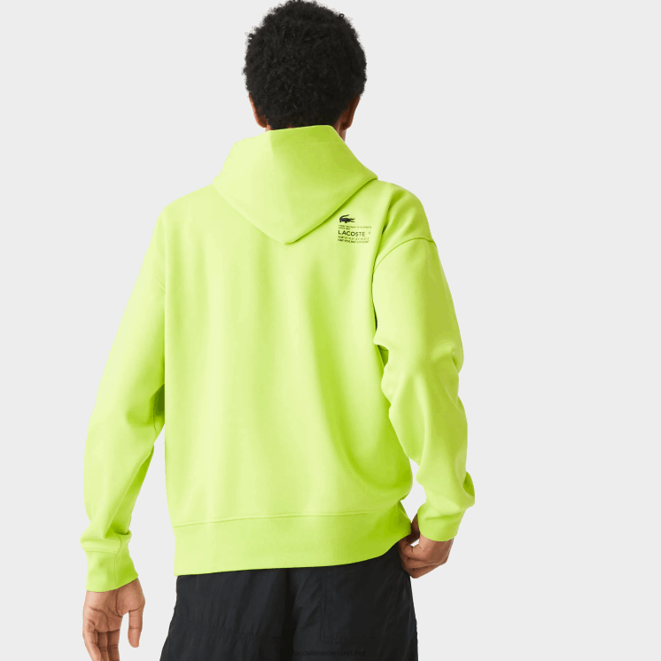 Lacoste losvallend sweatshirt met capuchon 0828H1054 geel 90v Heren