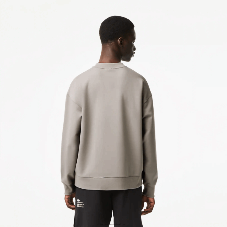 Lacoste losvallend sweatshirt met merknaam 0828H8 grijze kzw Heren