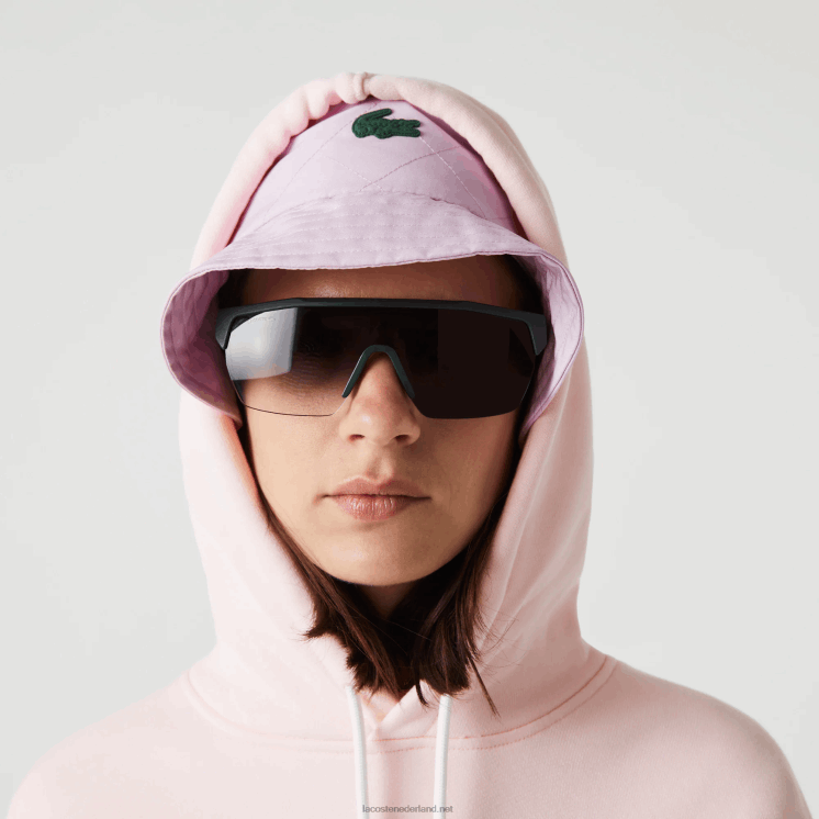 Lacoste losvallend sweatshirt van biologisch katoen met capuchon 0828H1158 lichtroze t03 Heren