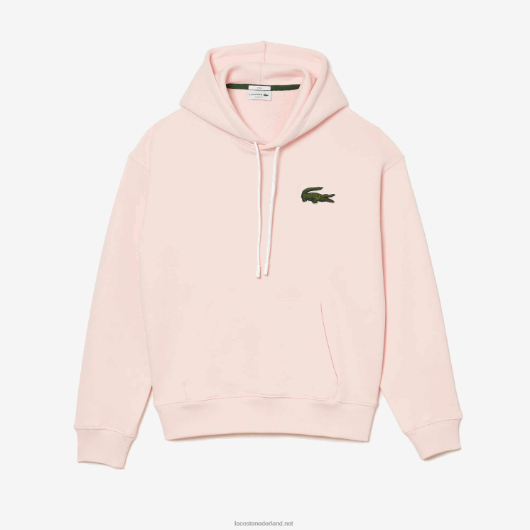 Lacoste losvallend sweatshirt van biologisch katoen met capuchon 0828H1158 lichtroze t03 Heren