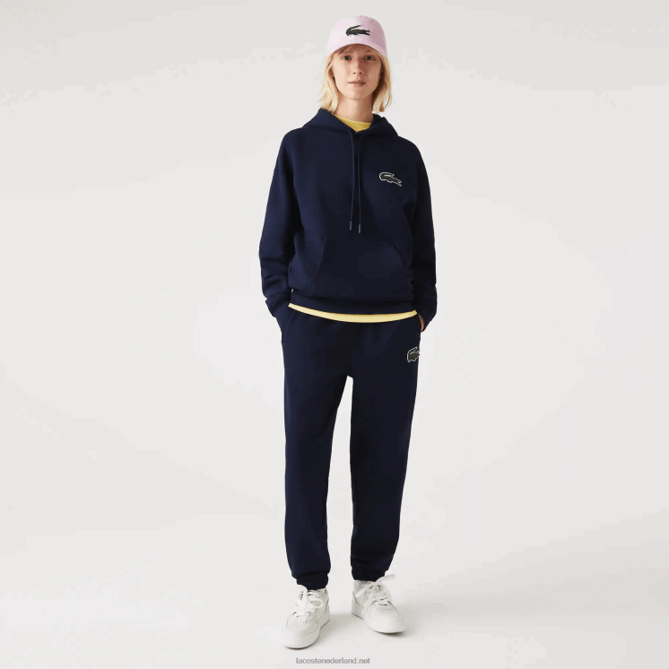 Lacoste losvallend sweatshirt van biologisch katoen met capuchon 0828H366 marineblauw 166 Heren