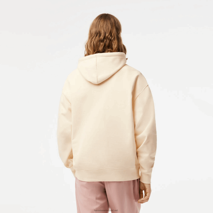 Lacoste losvallende hoodie met print 0828H334 witte xfj Heren