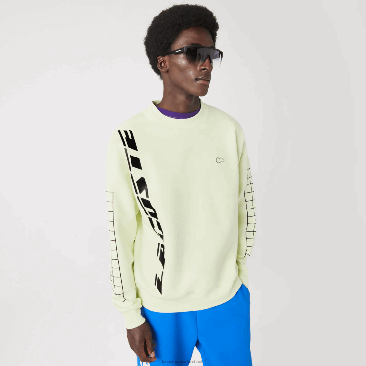 Lacoste losvallende piqué sweater 0828H1000 geel 6gd Heren