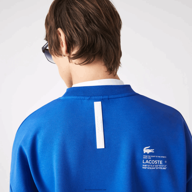 Lacoste losvallende piqué sweater 0828H1001 blauw k1q Heren