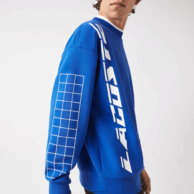 Lacoste losvallende piqué sweater 0828H1001 blauw k1q Heren