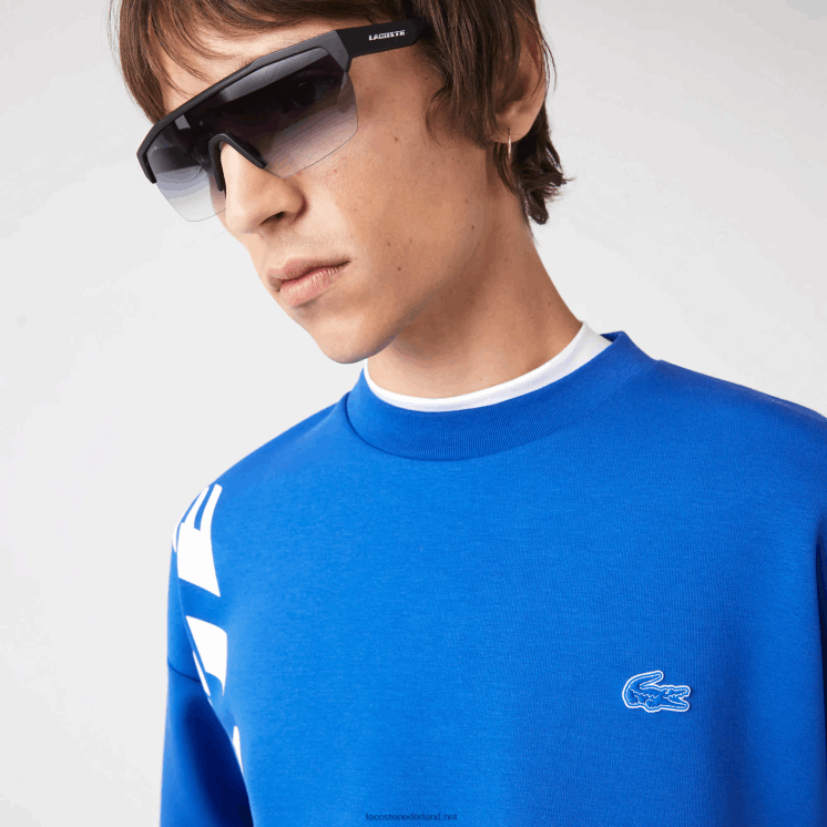 Lacoste losvallende piqué sweater 0828H1001 blauw k1q Heren