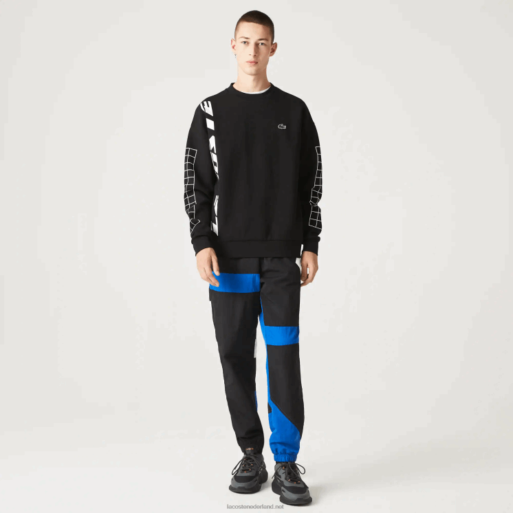 Lacoste losvallende piqué sweater 0828H999 zwart 031 Heren