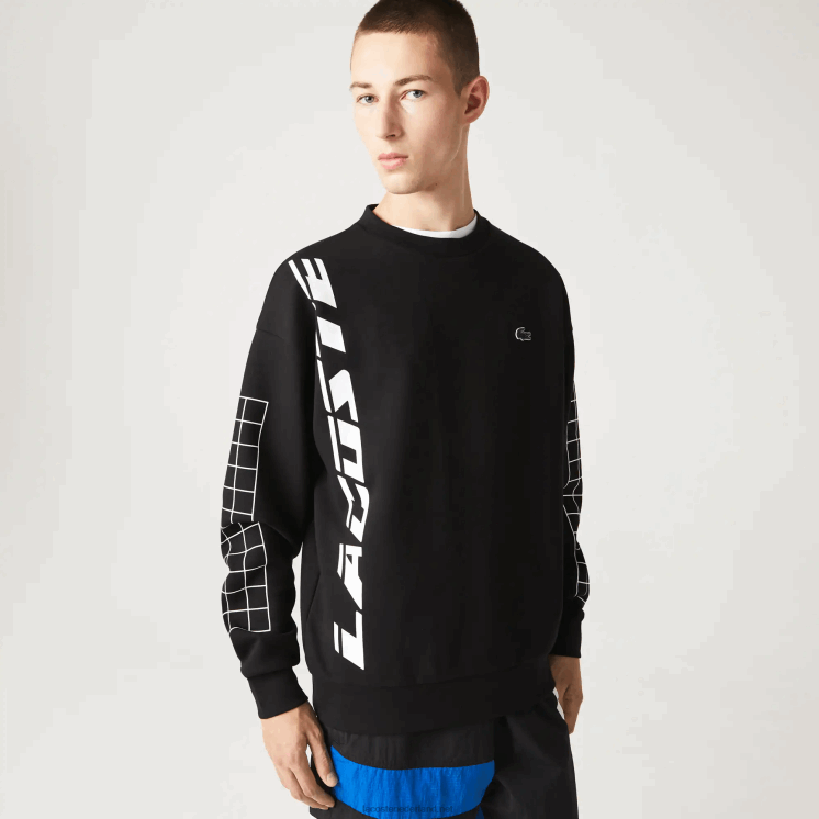 Lacoste losvallende piqué sweater 0828H999 zwart 031 Heren