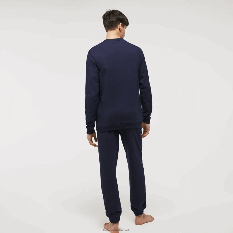 Lacoste loungesweatshirt van katoenfleece 0828H1388 marineblauw 423 Heren