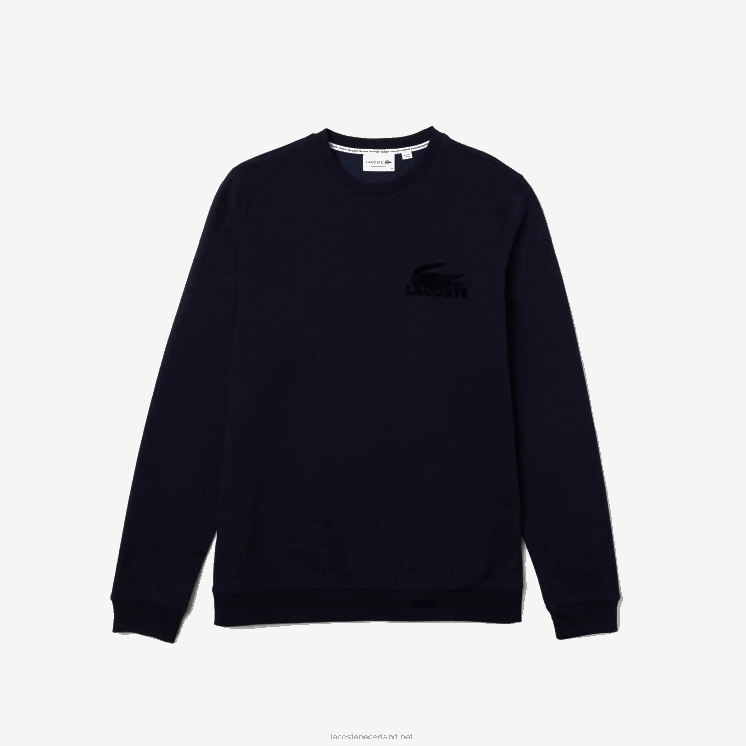 Lacoste loungesweatshirt van katoenfleece 0828H1388 marineblauw 423 Heren