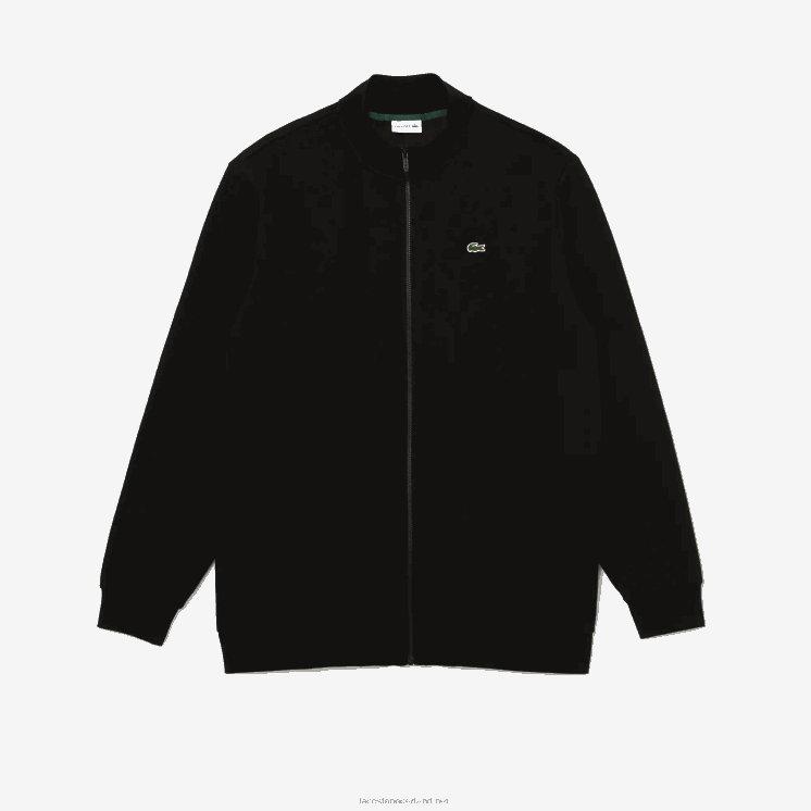 Lacoste regular fit sweatshirt van biologisch katoen met rits - grote maat - lang 0828H293 zwart 031 Heren