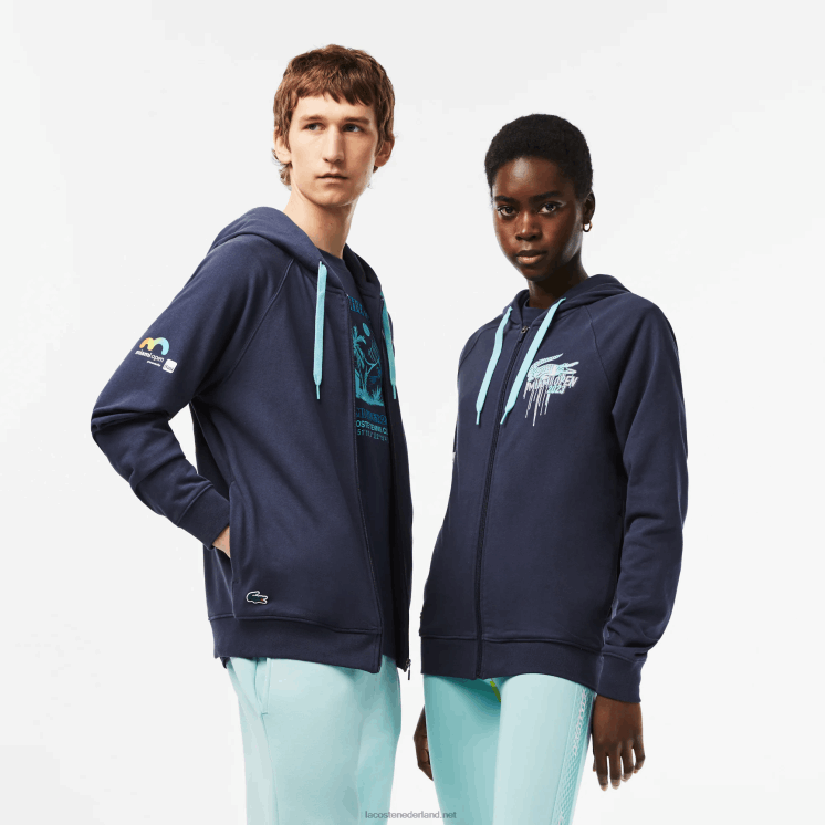Lacoste sport miami open edition hoodie 0828H354 blauwe kxe Heren