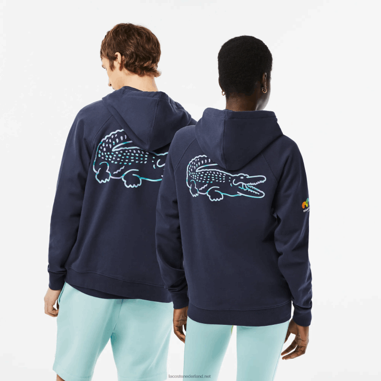 Lacoste sport miami open edition hoodie 0828H354 blauwe kxe Heren