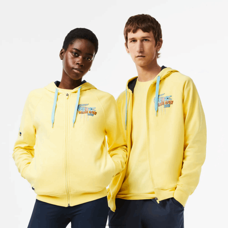 Lacoste sport miami open edition hoodie 0828H355 geel 107 Heren
