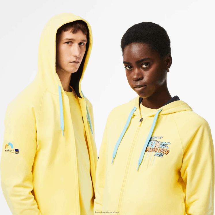 Lacoste sport miami open edition hoodie 0828H355 geel 107 Heren