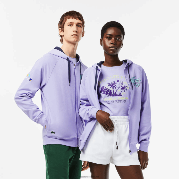 Lacoste sport miami open edition hoodie 0828H356 paars 3k0 Heren