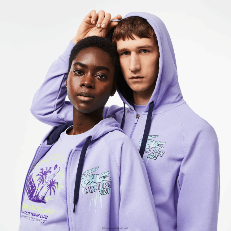 Lacoste sport miami open edition hoodie 0828H356 paars 3k0 Heren