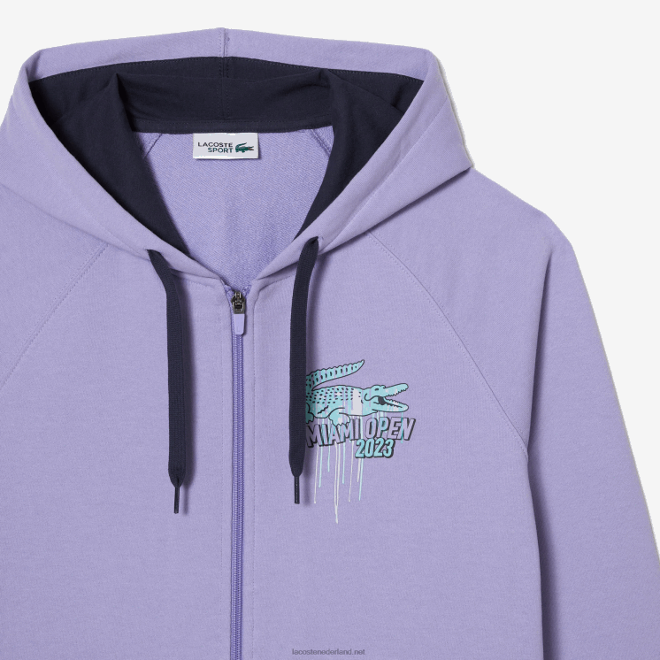 Lacoste sport miami open edition hoodie 0828H356 paars 3k0 Heren