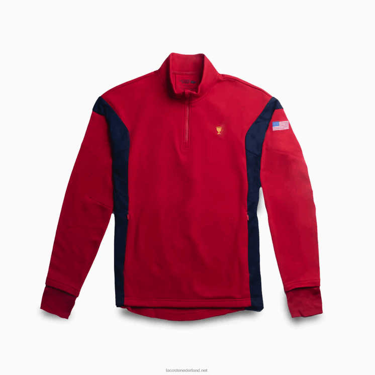 Lacoste sport sweatshirt 0828H371 rood marineblauw rood t61 Heren
