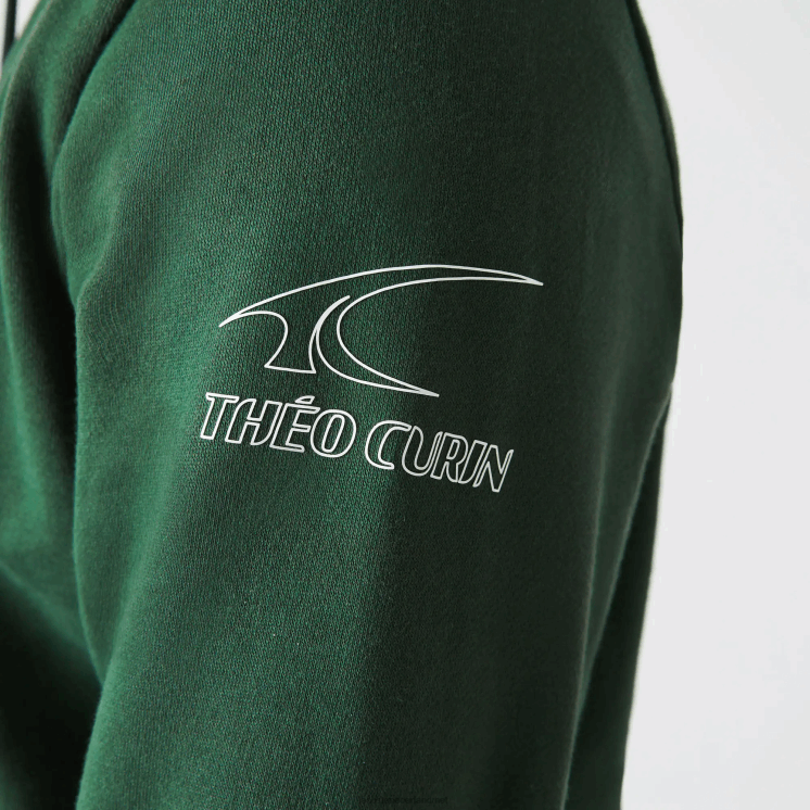 Lacoste sport x theo curin hoodie van biologisch katoen 0828H1123 groen marineblauw nl7 Heren