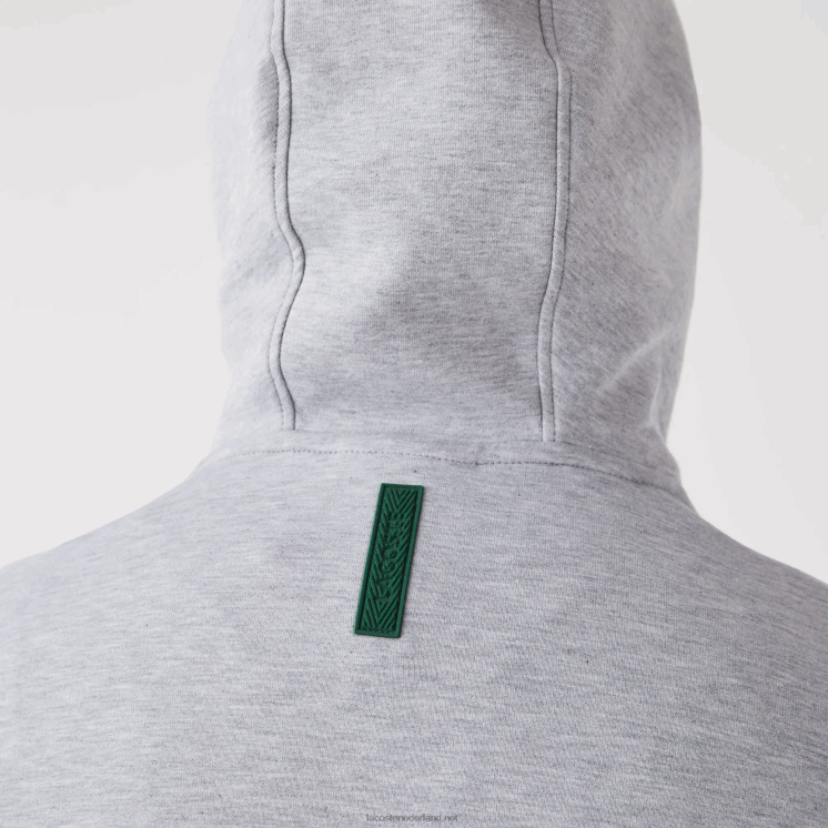 Lacoste sweatshirt met klassieke pasvorm en capuchon 0828H1224 grijze chine ca Heren