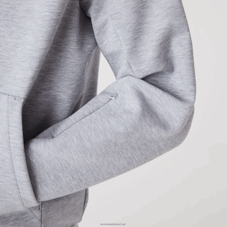 Lacoste sweatshirt met klassieke pasvorm en capuchon 0828H1224 grijze chine ca Heren