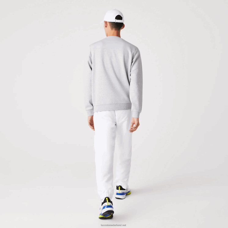 Lacoste sweatshirt met sportgaaspanelen 0828H1062 chine lichtgrijs 9ya Heren