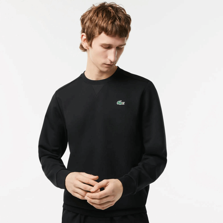 Lacoste sweatshirt met sportgaaspanelen 0828H1063 zwart c31 Heren