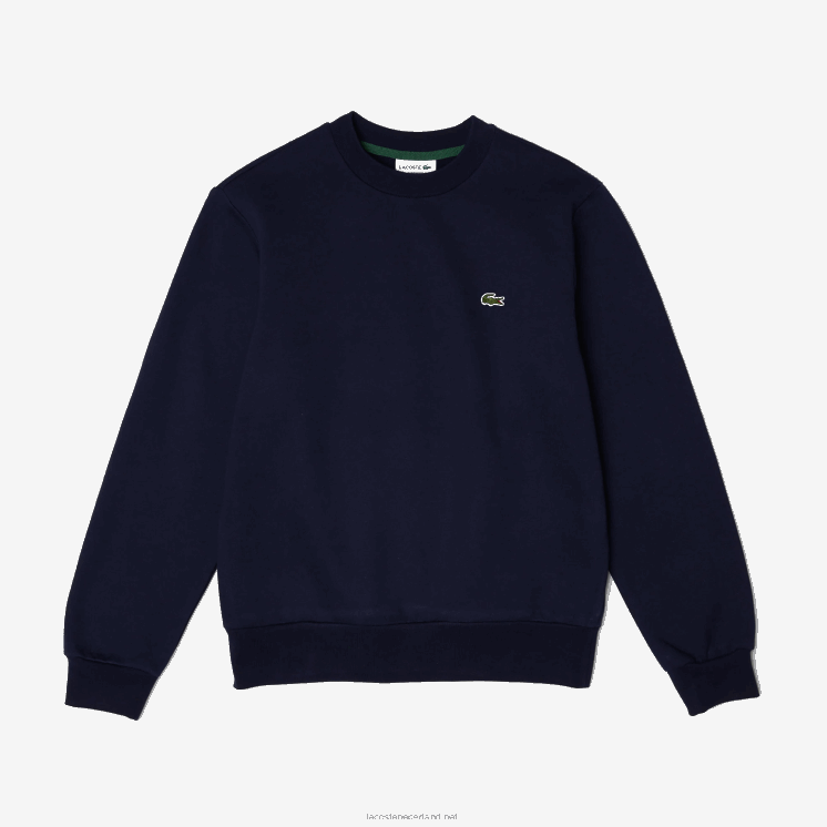 Lacoste sweatshirt van biologisch geborsteld katoen 0828H274 marineblauw 166 Heren