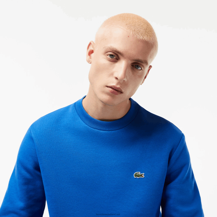 Lacoste sweatshirt van biologisch geborsteld katoen 0828H286 blauwe kxb Heren