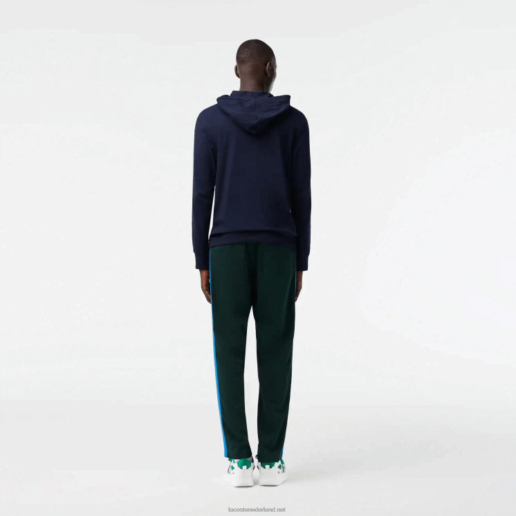 Lacoste sweatshirt van katoenen jersey met capuchon 0828H737 marineblauw 166 Heren
