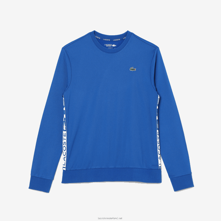 Lacoste tennissweatshirt met sportprint 0828H1057 blauw k1q Heren