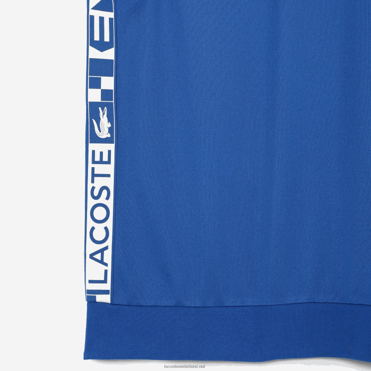 Lacoste tennissweatshirt met sportprint 0828H1057 blauw k1q Heren