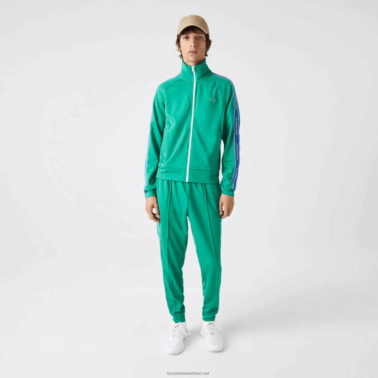 Lacoste traditioneel sweatshirt met hoge hals en rits 0828H1070 groene hd2 Heren