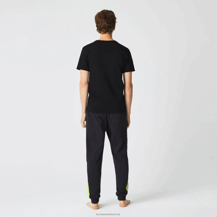 Lacoste 3-pack effen T-shirts 0828H1346 zwart 031 Heren