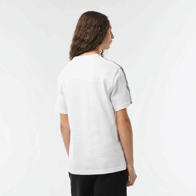 Lacoste Regular-fit T-shirt met logostrepen 0828H46 wit 001 Heren