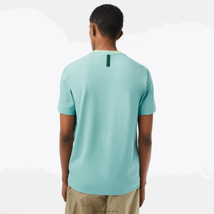 Lacoste T-shirt met normale pasvorm en merkkraag 0828H208 groen 3a4 Heren